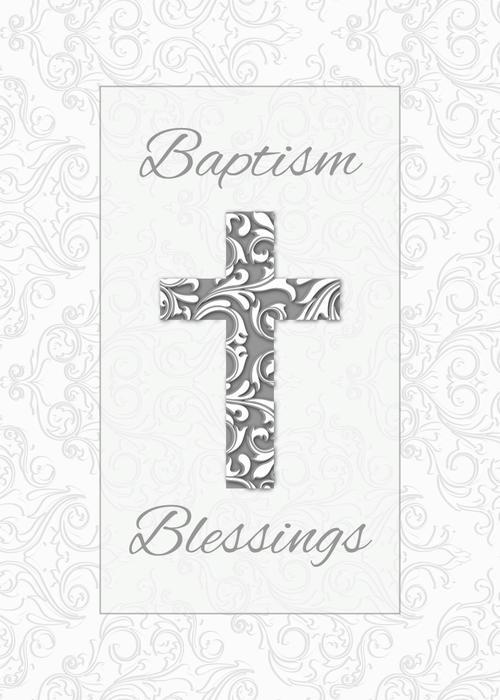 Graceful Waters Of Blessing Baptism Greeting Card Image