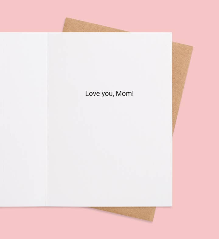 Motherly Giggles Mothers Day Greeting Card Inside Image