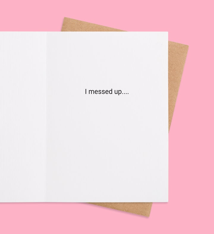 My Heart Is In Apology Im Sorry Greeting Card Inside Image