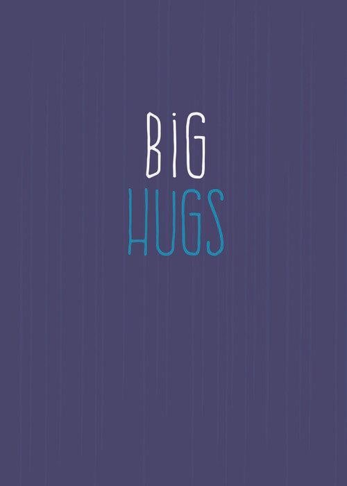 Hugging You From Afar Sympathy Greeting Card Image
