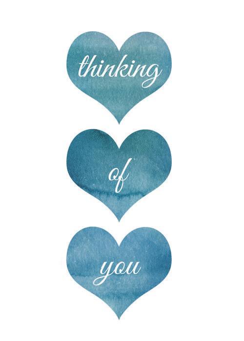 Heartfelt Waves Thinking Of You Greeting Card Image