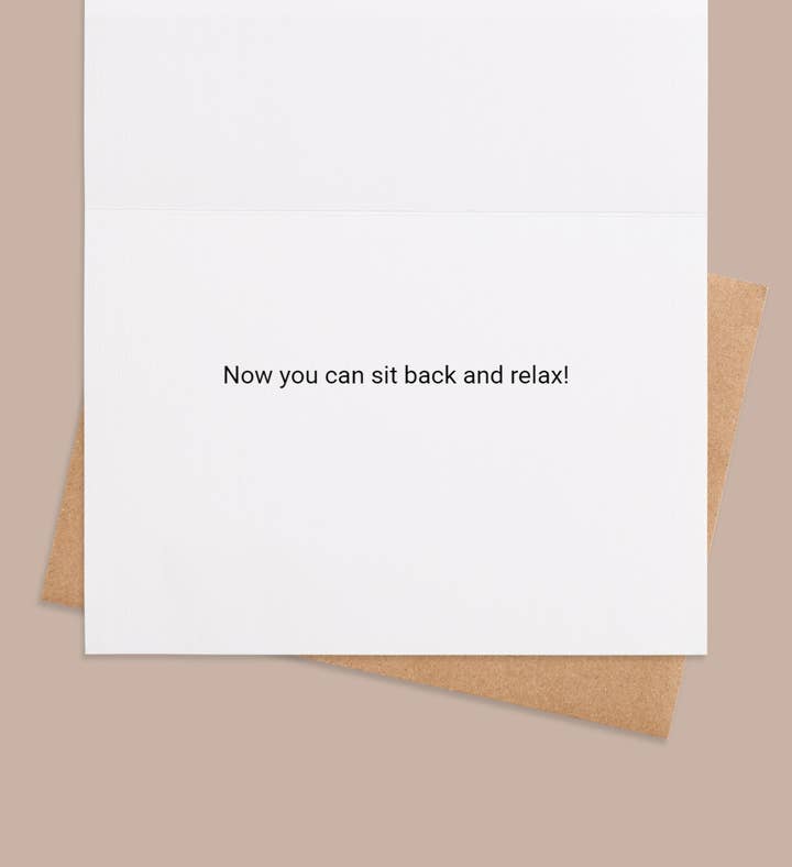 Chairs Of Freedom Retirement Greeting Card Inside Image