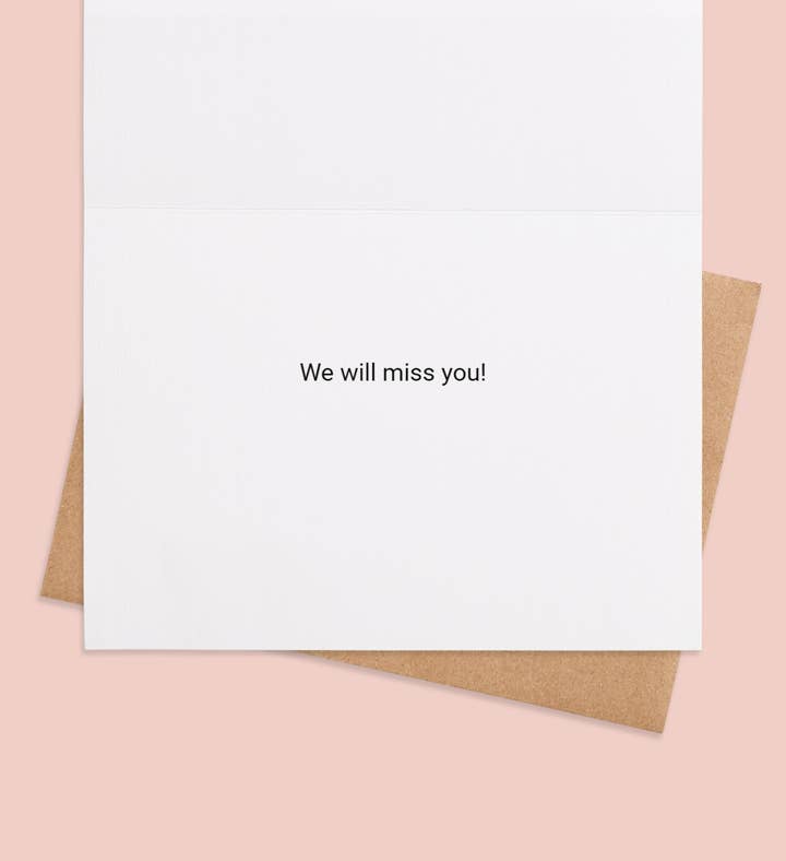 Great Employee Farewell Retirement Greeting Card Inside Image
