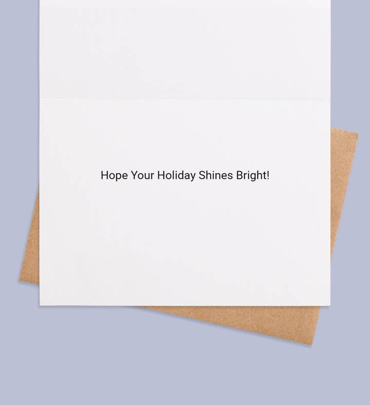 Ho Ho Holiday Cheer Christmas Photo Greeting Card Inside Image