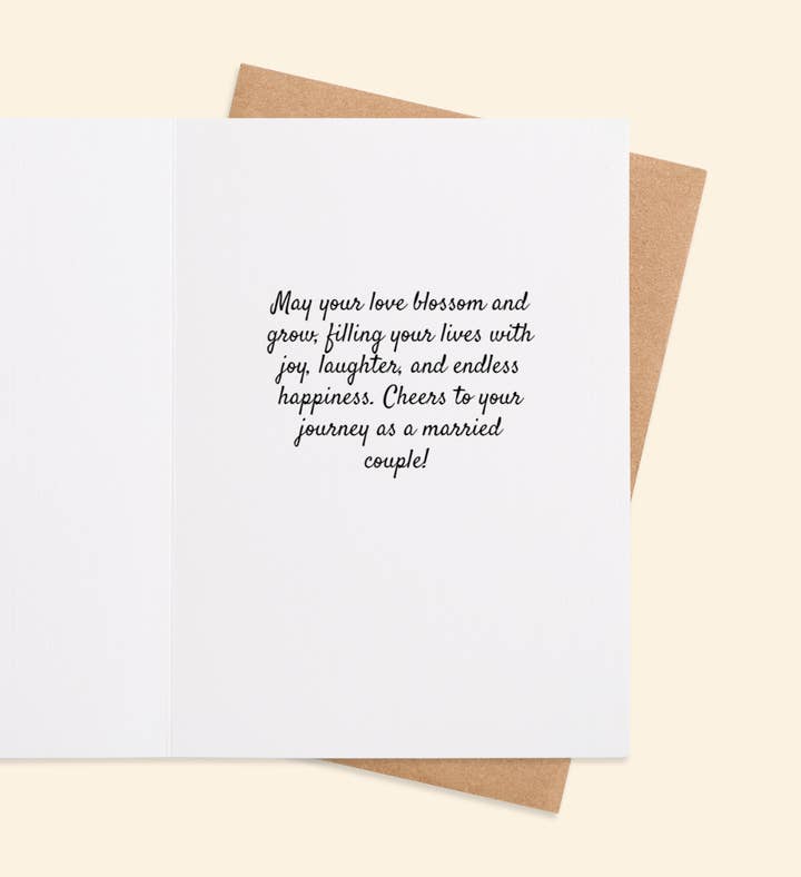 Blossoms Of Love Anniversary Greeting Card Inside Image