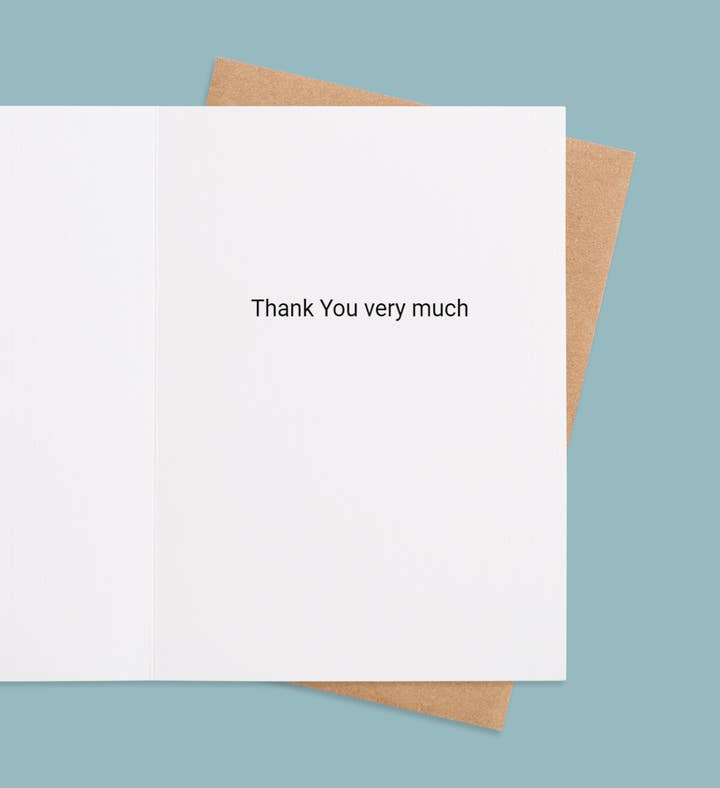 Rainbow Of Gratitude Thank You Greeting Card Inside Image