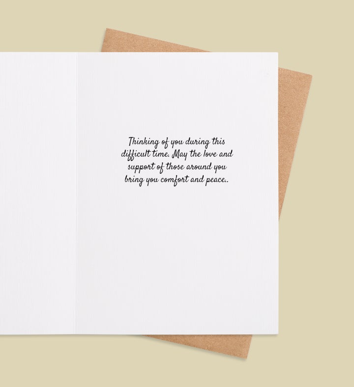 Eternal Embrace Sympathy Photo Greeting Card Inside Image