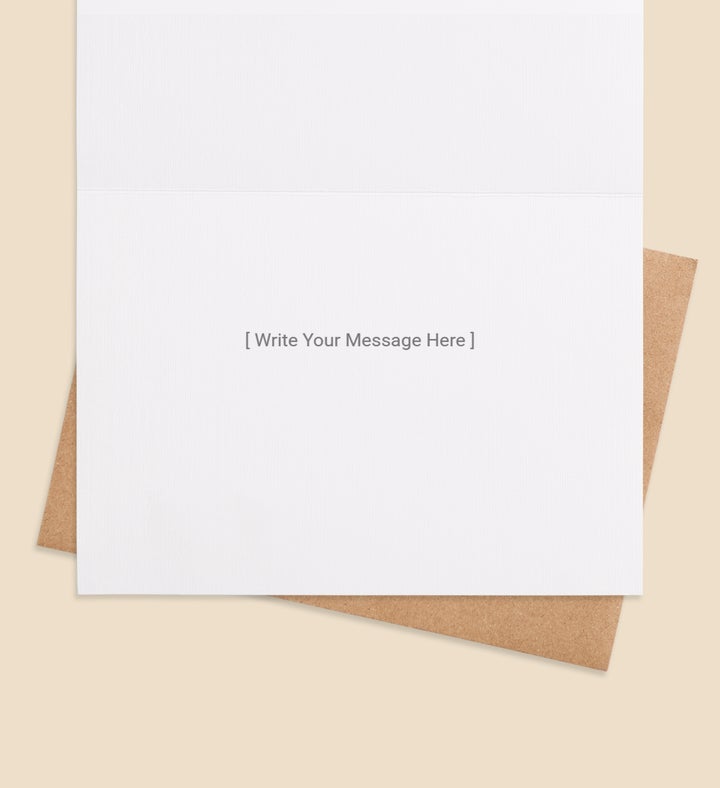 Golden Gratitude Thank You Greeting Card Inside Image