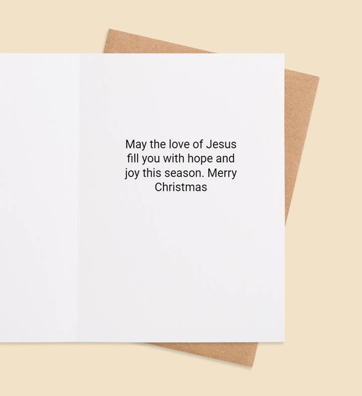 Halo Of Hope Christmas Greeting Card Inside Image