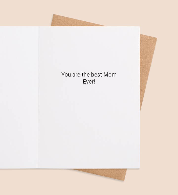 Mom Flowered Embrace Birthday Greeting Card Inside Image