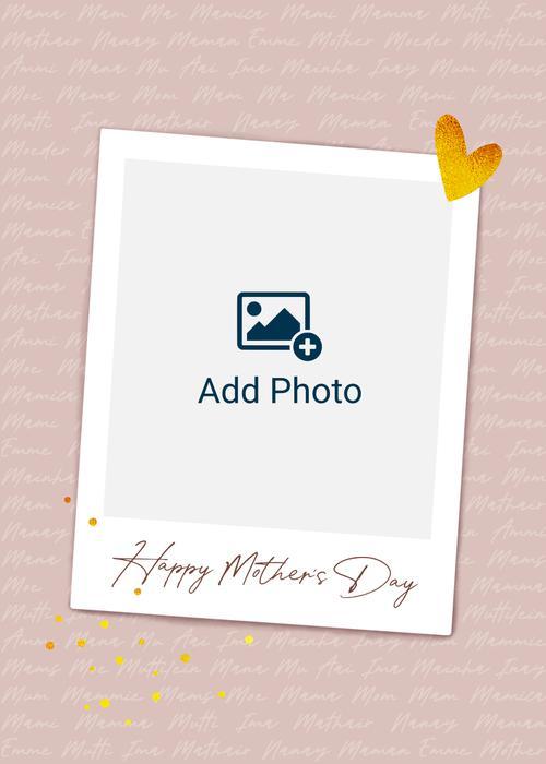 Heartfelt Memories Mothers Day Photo Greeting Card Image