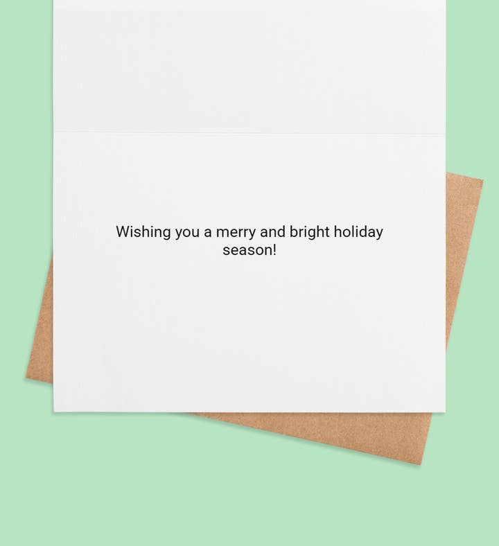 Twinkling Cheer Christmas Greeting Card Inside Image