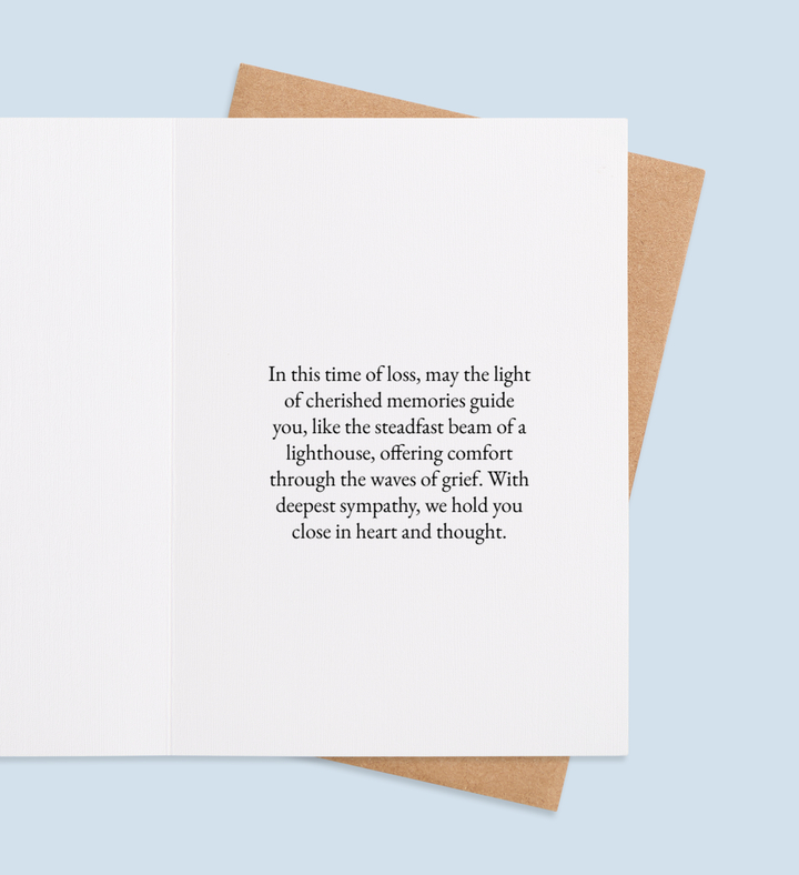 Beacon of Comfort Greeting Card Inside Image