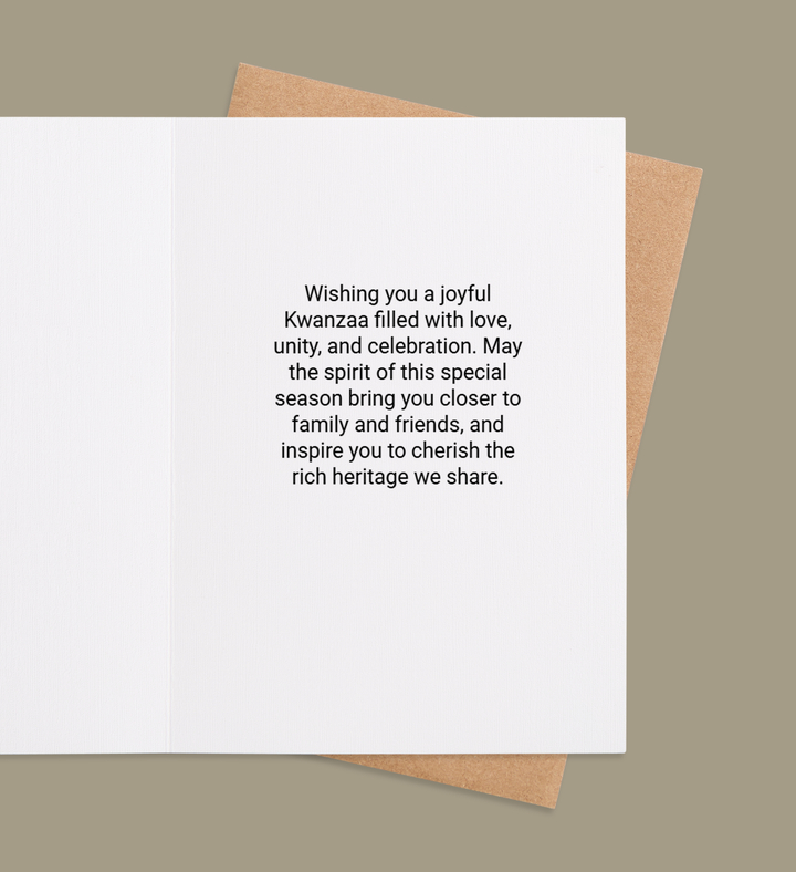 Unity Lights of Kwanzaa Greeting Card Inside Image