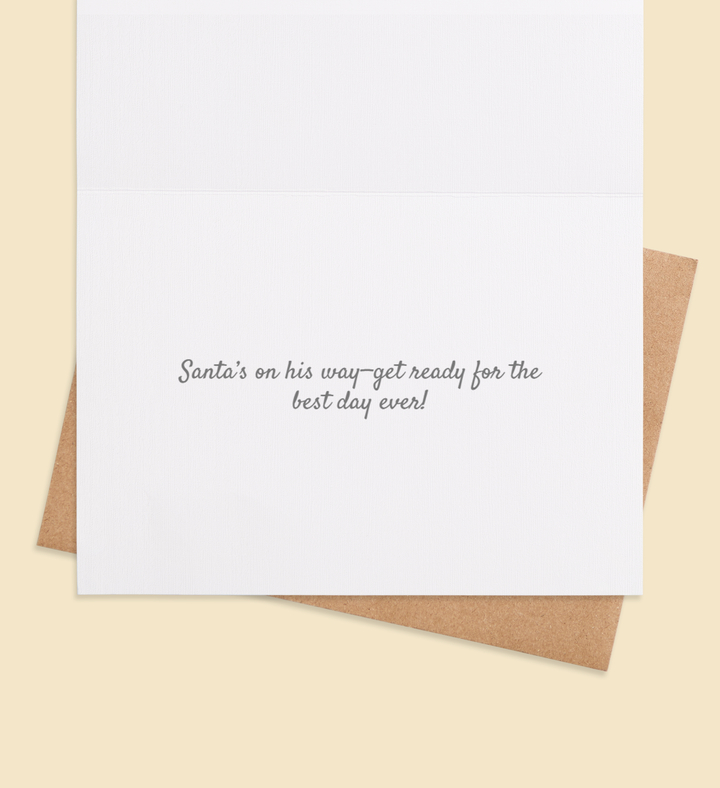 Magic Sparks of Christmas Greeting Card Inside Image