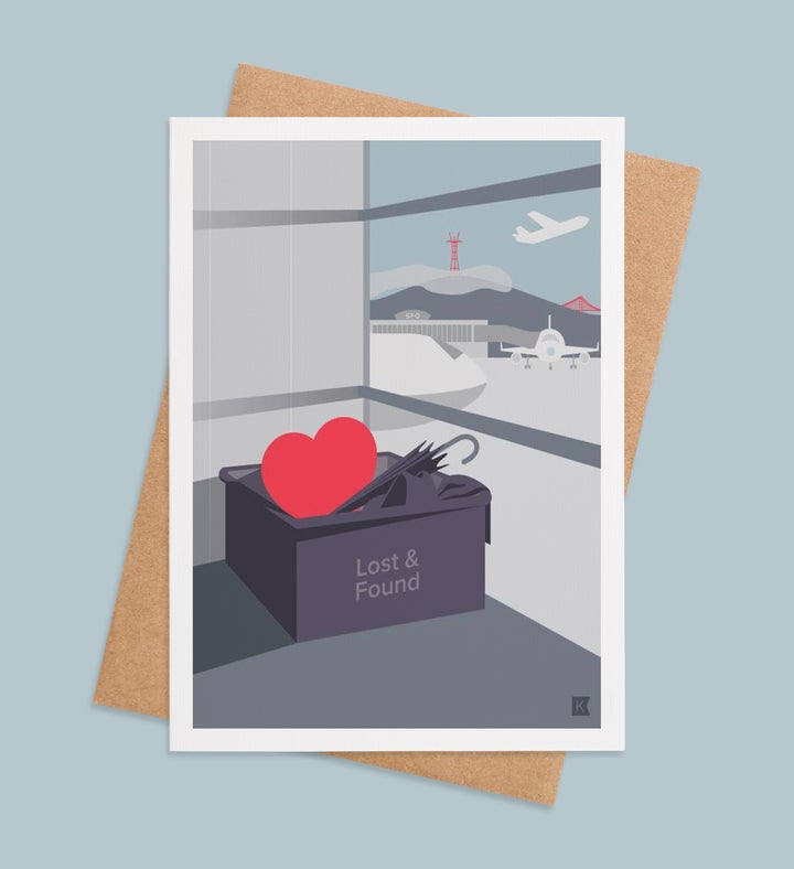Left My Heart In San Francisco Missing You Greeting Card