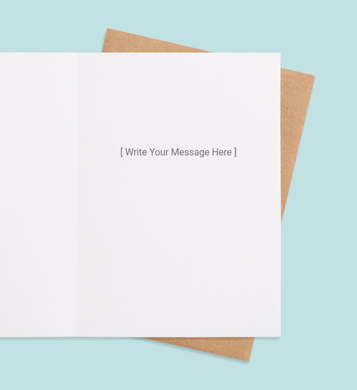 Little Lamb Joy Greeting Card Inside view