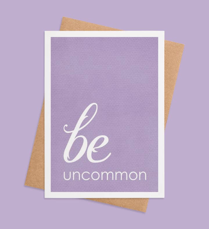 Be Uncommon Graduation Greeting Card Image