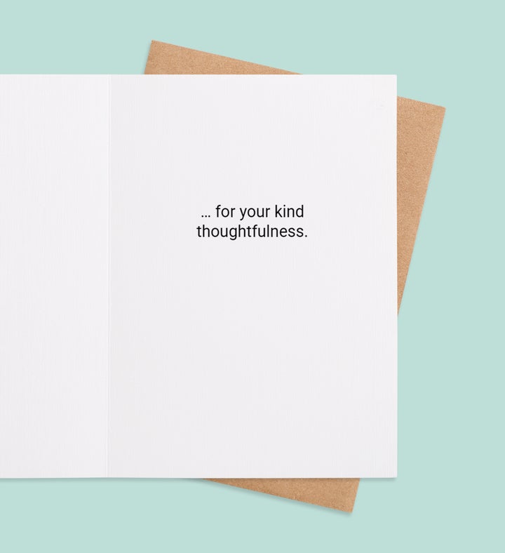 Blooming Gratitude Thank You Greeting Card Inside Image
