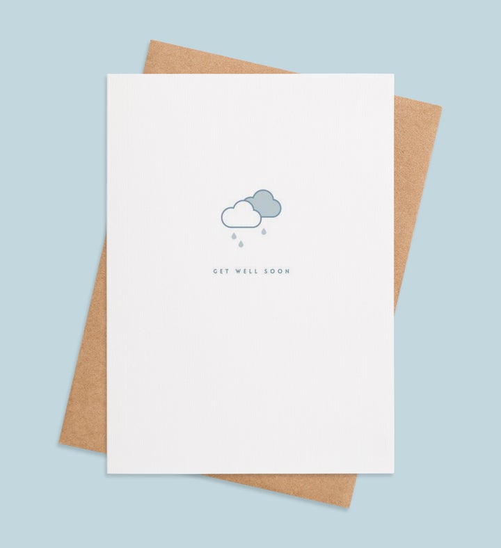 Cloudy Comfort Get Well Greeting Card Image