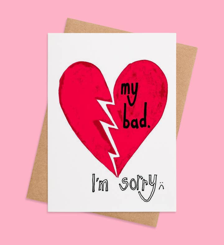 My Heart Is In Apology Im Sorry Greeting Card Image