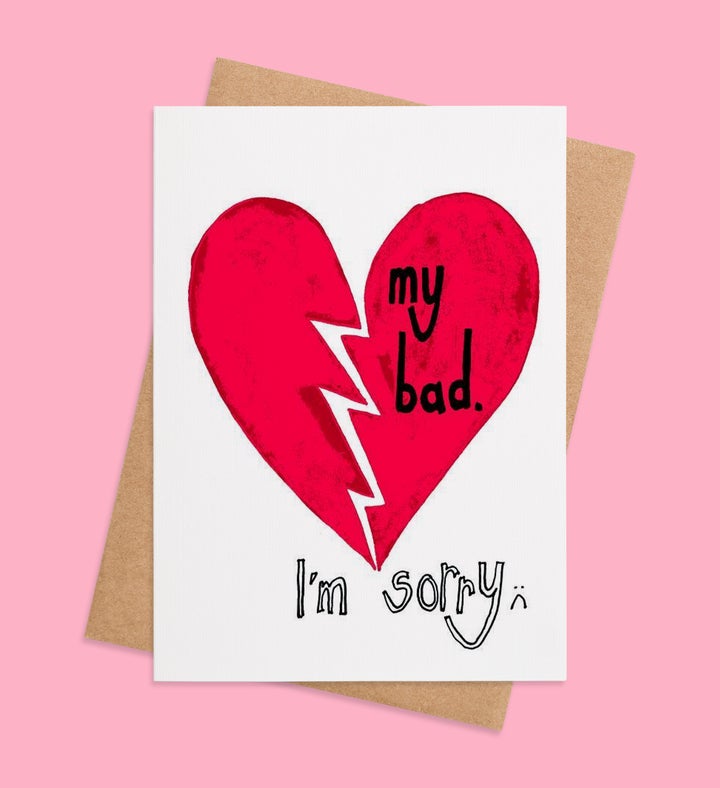 My Heart Is In Apology Im Sorry Greeting Card Image