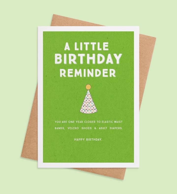 Aging With Style Birthday Greeting Card Image