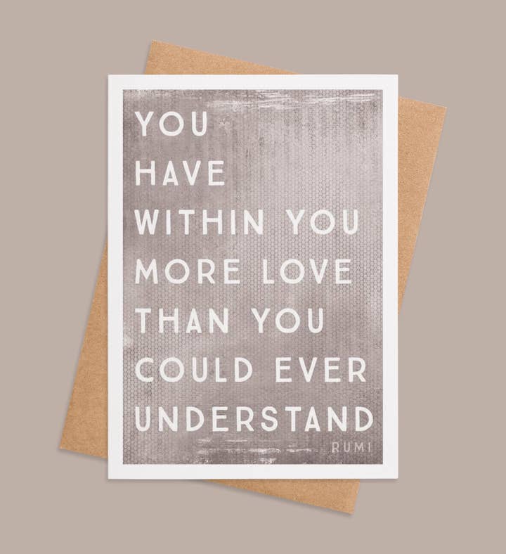 Infinite Love Within Engagement Greeting Card Image