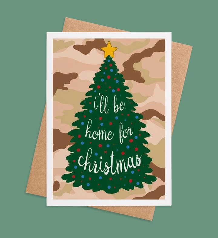 Homeward Bound Holidays Christmas Greeting Card Image