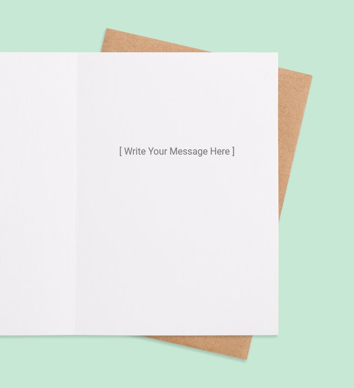 Egg Citing Wishes Greeting Card Inside view