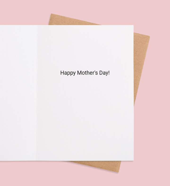 Mama’S Favorite Florals Mothers Day Greeting Card Inside Image
