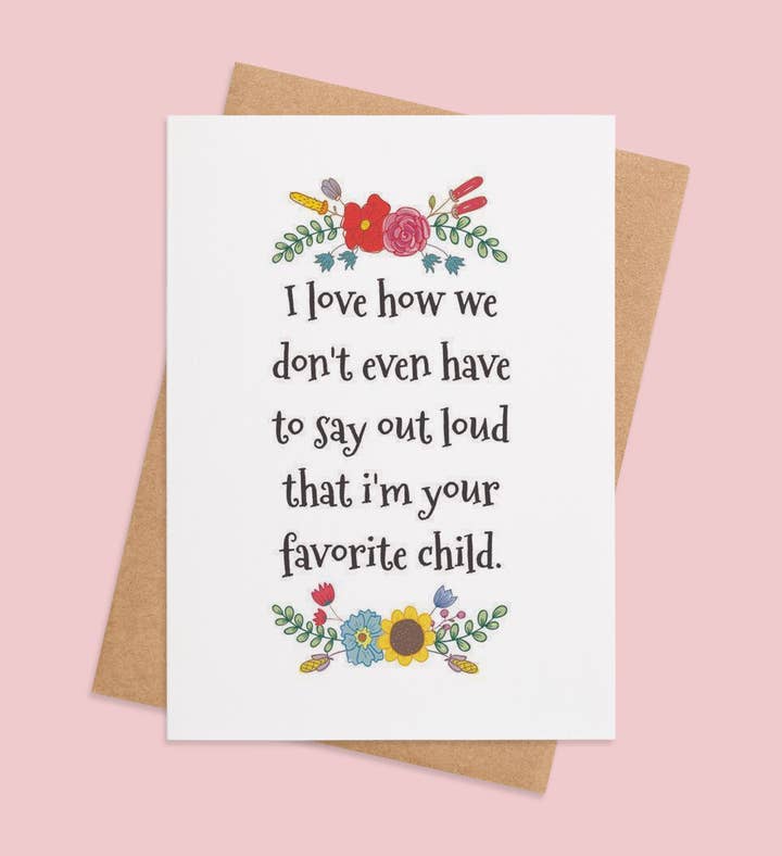 Mama’S Favorite Florals Mothers Day Greeting Card Image