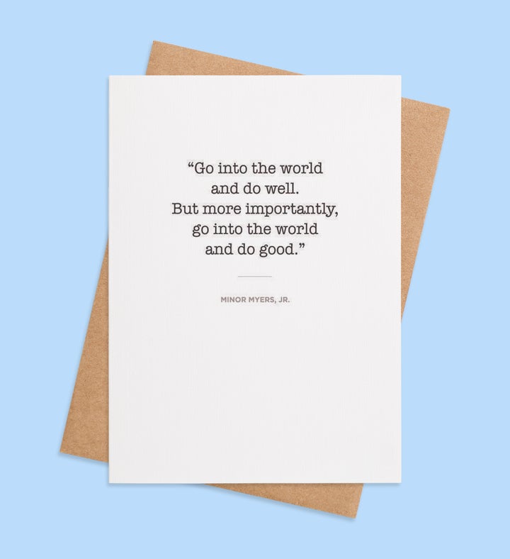 The Goodness Manifesto Graduation Greeting Card