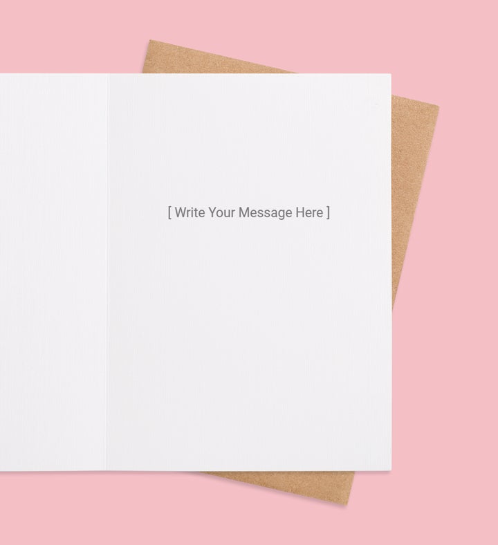 Snowy Whimsy Greeting Card Inside view