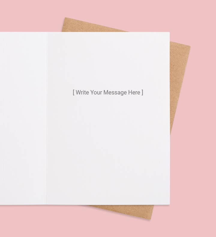 One Shining Snowflake Christmas Greeting Card Inside Image