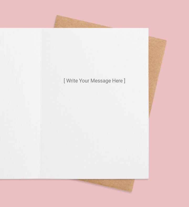 Hexagon Of Harmony Greeting Card Inside view