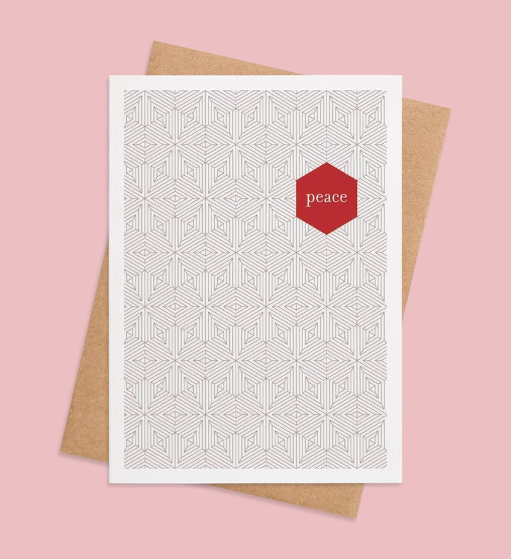 Hexagon Of Harmony Greeting Card