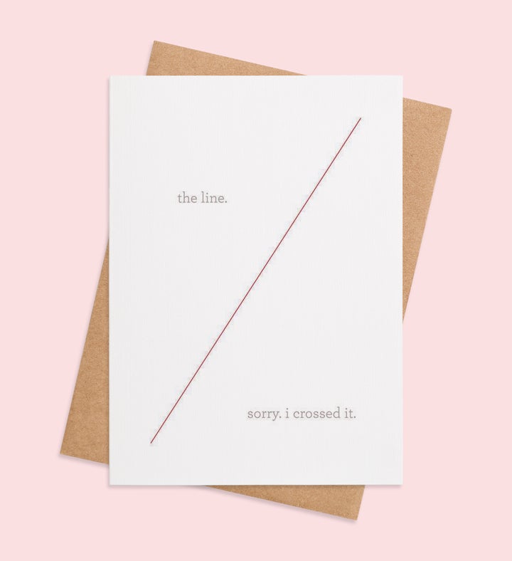 Lines Of Apology Im Sorry Greeting Card Image