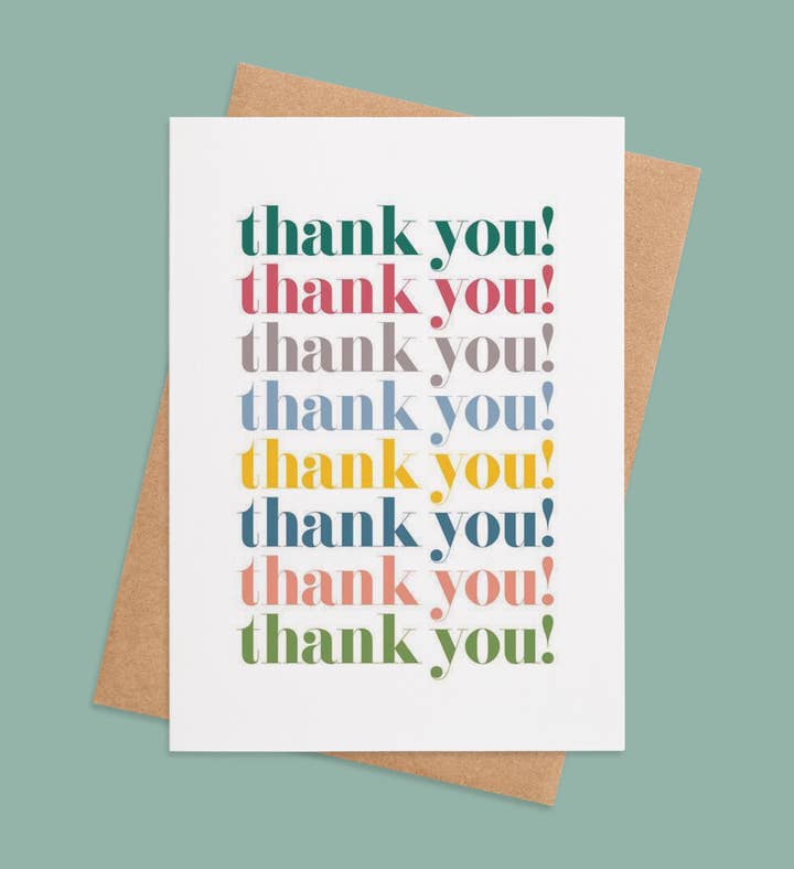Gratitude Galore Thank You Greeting Card Image