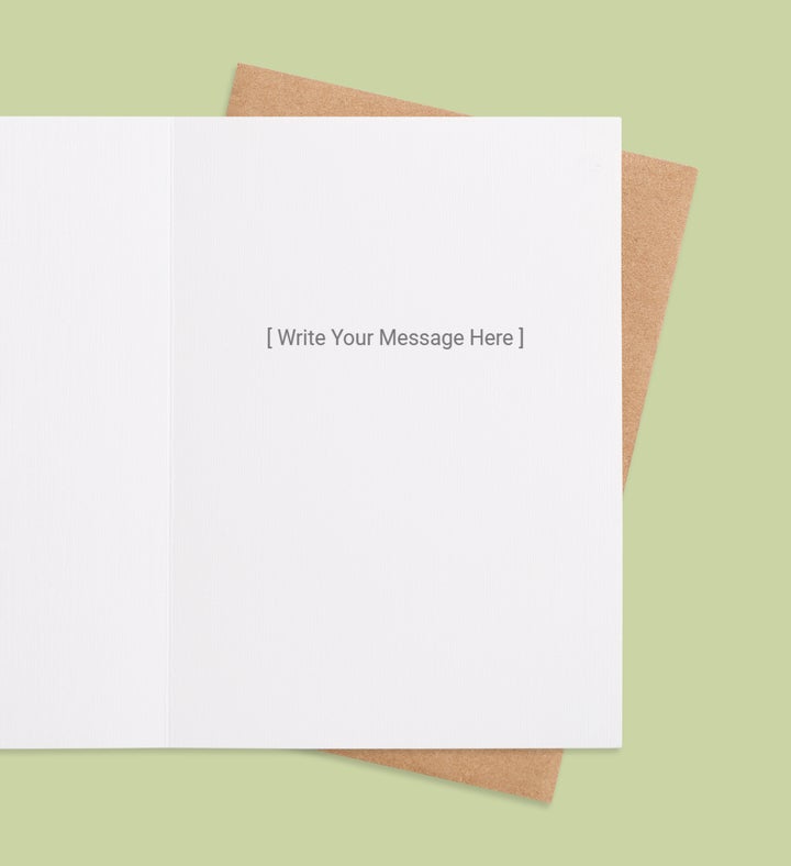 Candle Chorus Greeting Card Inside view