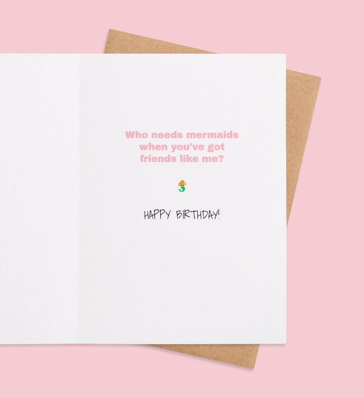 Mermaid Wishes & Friendships Inside view