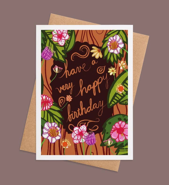 Blooming Birthday Bliss Birthday Greeting Card Image