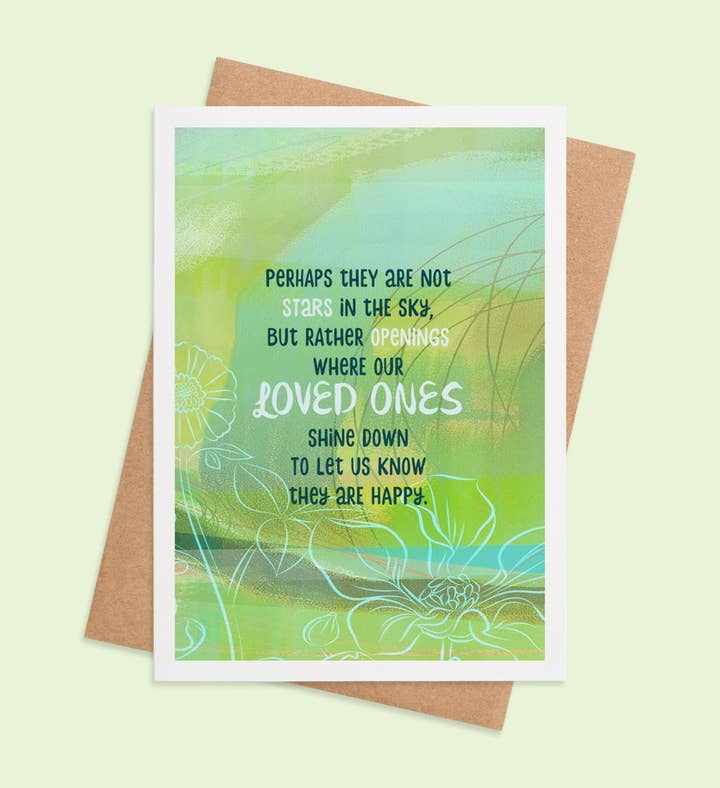 Celestial Connections Sympathy Greeting Card Image