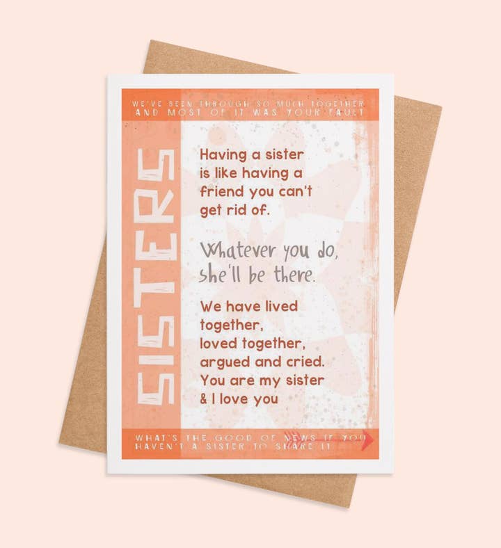 Sisterly Shenanigans Birthday Greeting Card Image