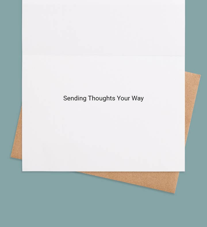 Heartfelt Healing Wishes Sympathy Greeting Card Inside Image