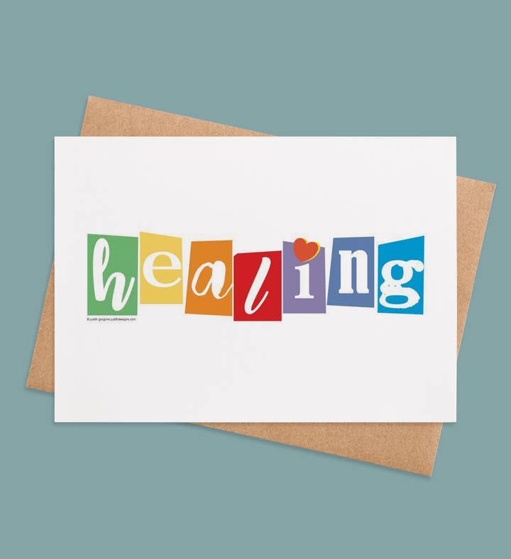 Heartfelt Healing Wishes Sympathy Greeting Card Image