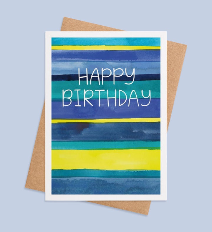 Stripes Of Joy: Happy ! Greeting Card