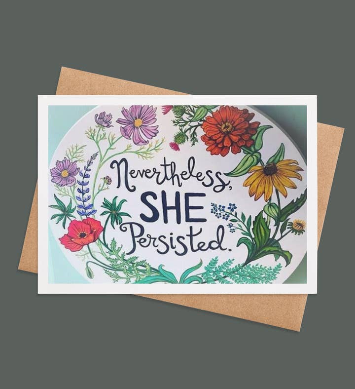 Blooms Of Strength Graduation Greeting Card Image