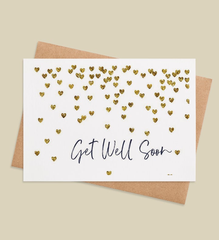 Sparkling Hearts Of Healing Get Well Greeting Card Image