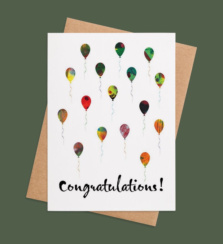 Balloon Bliss Congratulations Greeting Card Image